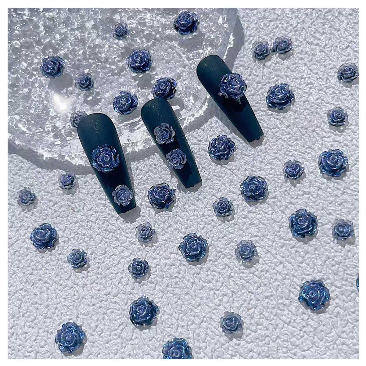 Amazon.co.jp: ネイルパーツ カメリア 100個セット 3D 立体 椿 ネイル